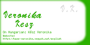veronika kesz business card